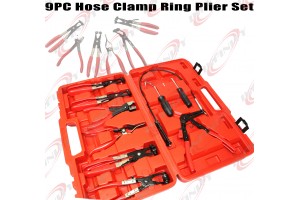  9pcs Hose Clamp Pliers Flexible Wire Long Reach Plier Fuel Oil Water Hose Remove 